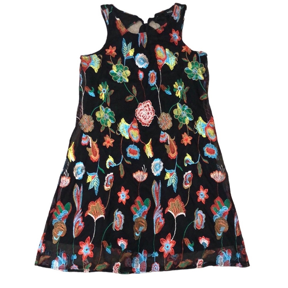 MSK | Embroidered Floral Dress